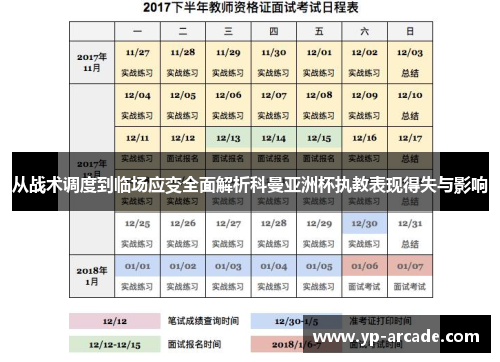 从战术调度到临场应变全面解析科曼亚洲杯执教表现得失与影响 从战术调度到临场应变全面解析科曼亚洲杯执教表现得失与影响